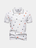 Atticus Men's Graphic Print Pique Polo Shirt