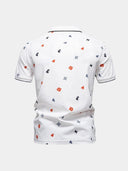 Atticus Men's Graphic Print Pique Polo Shirt, view 4