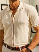 Nate Men's Vintage Style Polo Shirt, view 5