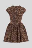 Cora Waist-Defining Polyester Mini Dress, view 2