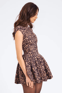 Cora Waist-Defining Polyester Mini Dress, view 5