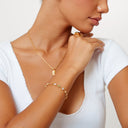 Elena White Zircon Charm Chain Bracelet, view 4