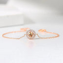 Nanette Rose Gold Orange Gem Bracelet