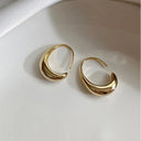 Luna gold crescent moon earrings for women