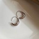 Selene silver crescent earrings for women