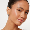 Eleni Gold Zircon Small Hoop Earrings, view 5