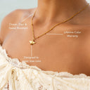 Serena Manta Ray Pendant Necklace with Green Zircon, view 2