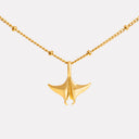 Serena Manta Ray Pendant Necklace with Green Zircon, view 9