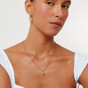 Serena Manta Ray Pendant Necklace with Green Zircon, view 13
