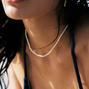 Savannah Tiny Freshwater Pearl Choker Necklace, view 3