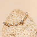 Charis Bezel Set Zircon Station Chain Bracelet, view 7