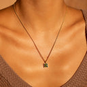 Selma Olive Green Zircon Pendant Necklace, view 2