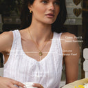 Nadia Saint Christopher Medallion Necklace with Pearl, view 7