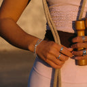Helene Rainbow Double Layered Dainty Bracelet, view 13