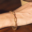 Viviana Chunky Paperclip Chain Bracelet, view 3