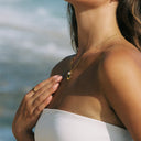 Marlowe Seashell Pendant Necklace with Freshwater Pearl, view 11
