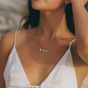 Romy Ocean Charm Necklace with Sun, Shell and Freshwater Pearl, view 4