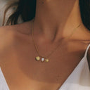 Romy Ocean Charm Necklace with Sun, Shell and Freshwater Pearl, view 2