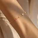 Nina Gold Gemstone Bracelet, view 3