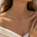 Delia Gold Layered Necklace, view 4