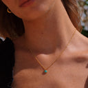 Xanthe Petite Mint Opal Pendant Necklace, view 7