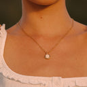 Mercy Opal Pendant Necklace with Gold Bezel, view 5