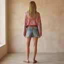 FARIASA FLORAL BOHO SWEATER