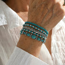 Roisin Turquoise Beaded Bracelet Set, view 2