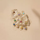 Penelope Gold Paperclip Chain Birthstone Necklace, view 16