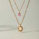 Mercy Opal Pendant Necklace with Gold Bezel, view 7