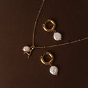 Una Initial Letter and Baroque Pearl Necklace, view 11