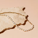 Maya Freshwater Pearl Paperclip Chain Necklace, view 4