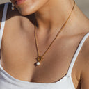 Aveline Freshwater Pearl Toggle Necklace, view 4