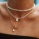 Aveline Freshwater Pearl Toggle Necklace, view 7