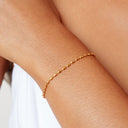 Adriana Pebble Link Beaded Chain Bracelet, view 3