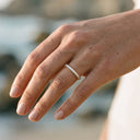 Isla Gold Pavé Stacking Ring, view 2