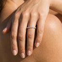 Isla Gold Pavé Stacking Ring, view 4