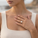 Isla Gold Radiant Bridal Ring Set, view 3