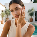Isla Gold Radiant Bridal Ring Set, view 5