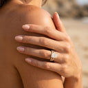 Isla Gold Radiant Bridal Ring Set, view 4