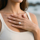 Isla Gold Radiant Solitaire Ring, view 3