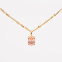 Lucia Pink Cubic Zirconia Pendant Necklace