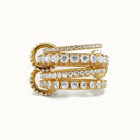 Rhiannon Pavé Stacked Ring, view 2