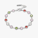 Elena White Zircon Charm Chain Bracelet, view 7