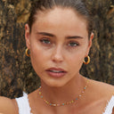 Cerys Rainbow Enamel Dainty Choker Necklace, view 4