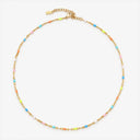 Cerys Rainbow Enamel Dainty Choker Necklace, view 8