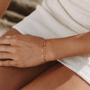 Helene Rainbow Double Layered Dainty Bracelet, view 7