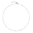 Cerys Rainbow Enamel Dainty Choker Necklace, view 16