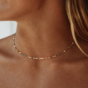 Cerys Rainbow Enamel Dainty Choker Necklace