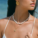 Anouk Irregular Freshwater Pearl Choker Necklace, view 12